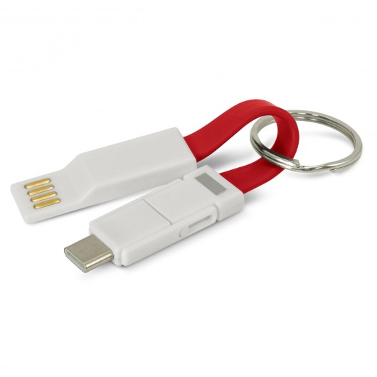 Red Keyring Charging Cables